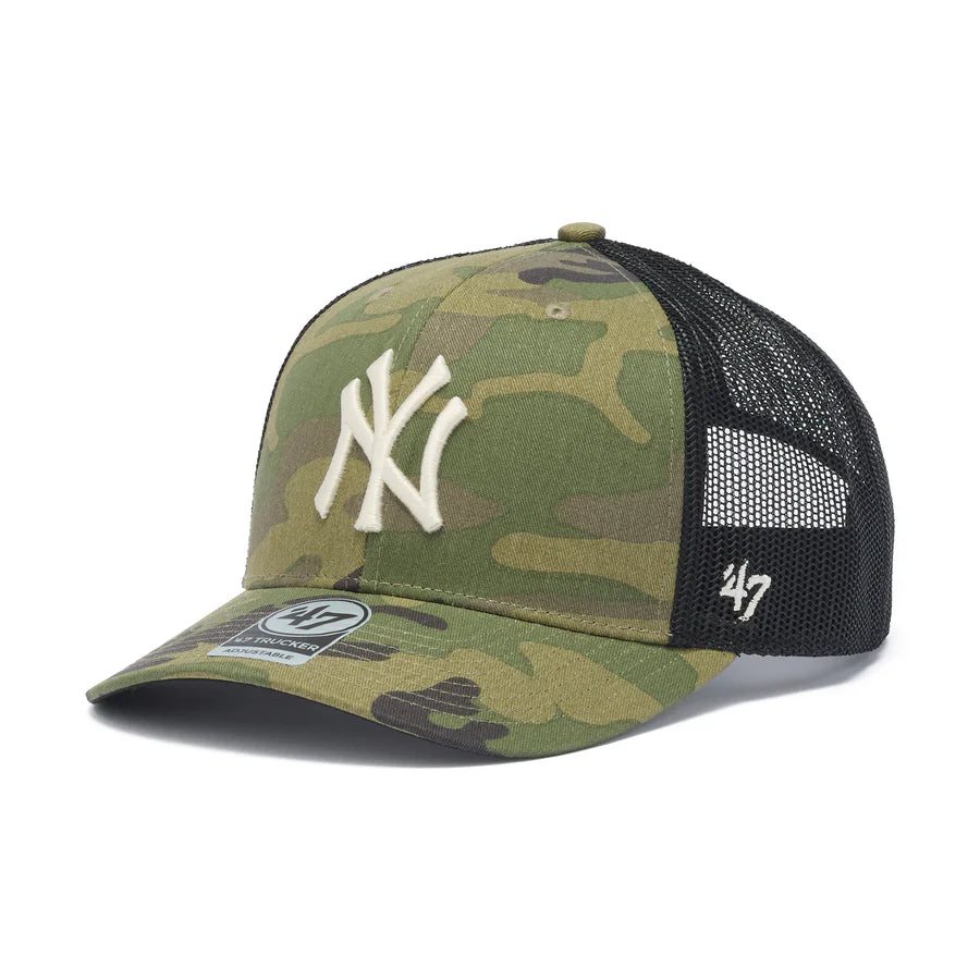 ’47 BRAND ‐ New York Yankees TRUCKER MLB WOODLAND CAMO 【14920289 47A-TRC-B-CMOTR17GWP-CM】