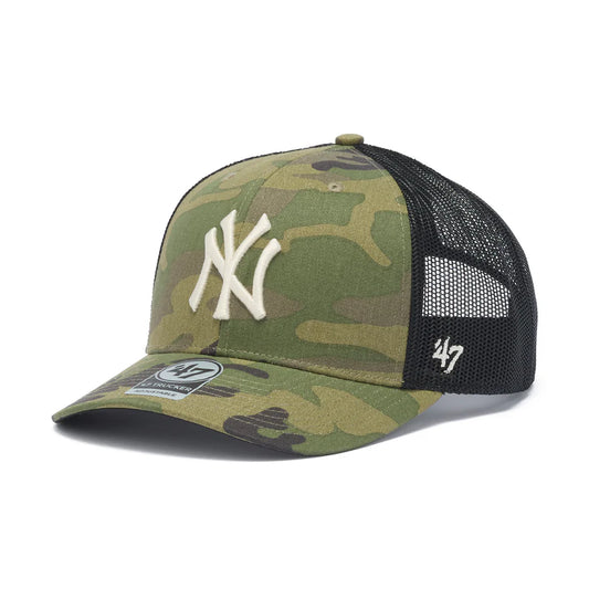’47 BRAND ‐ New York Yankees TRUCKER MLB WOODLAND CAMO 【14920289 47A-TRC-B-CMOTR17GWP-CM】