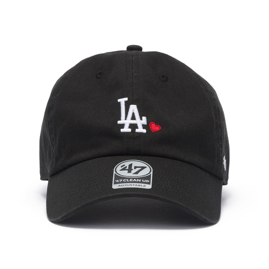 ’47 BRAND Los Angeles Dodgers - CLEAN UP WITH HEART BLACK【14920417 47A-CLPMLBMHEARTLOSDOD-CTGW-BLK】