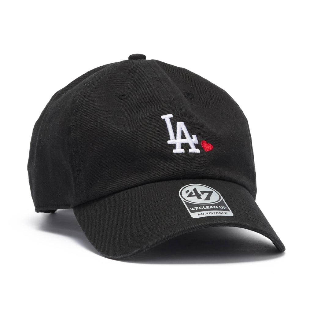 ’47 BRAND Los Angeles Dodgers - CLEAN UP WITH HEART BLACK【14920417 47A-CLPMLBMHEARTLOSDOD-CTGW-BLK】