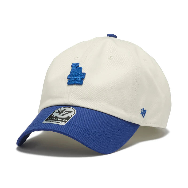’47 BRAND Los Angeles Dodgers - CLEAN UP WHITE/BLUE 【4920544 47A-CLP-B-CONTT12CNS-SS】