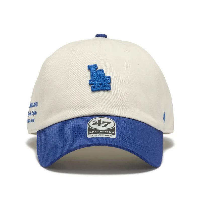 ’47 BRAND Los Angeles Dodgers - CLEAN UP WHITE/BLUE 【4920544 47A-CLP-B-CONTT12CNS-SS】