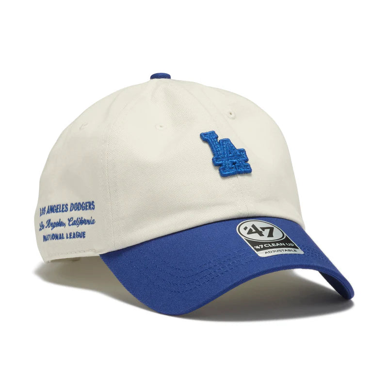 ’47 BRAND Los Angeles Dodgers - CLEAN UP WHITE/BLUE 【4920544 47A-CLP-B-CONTT12CNS-SS】