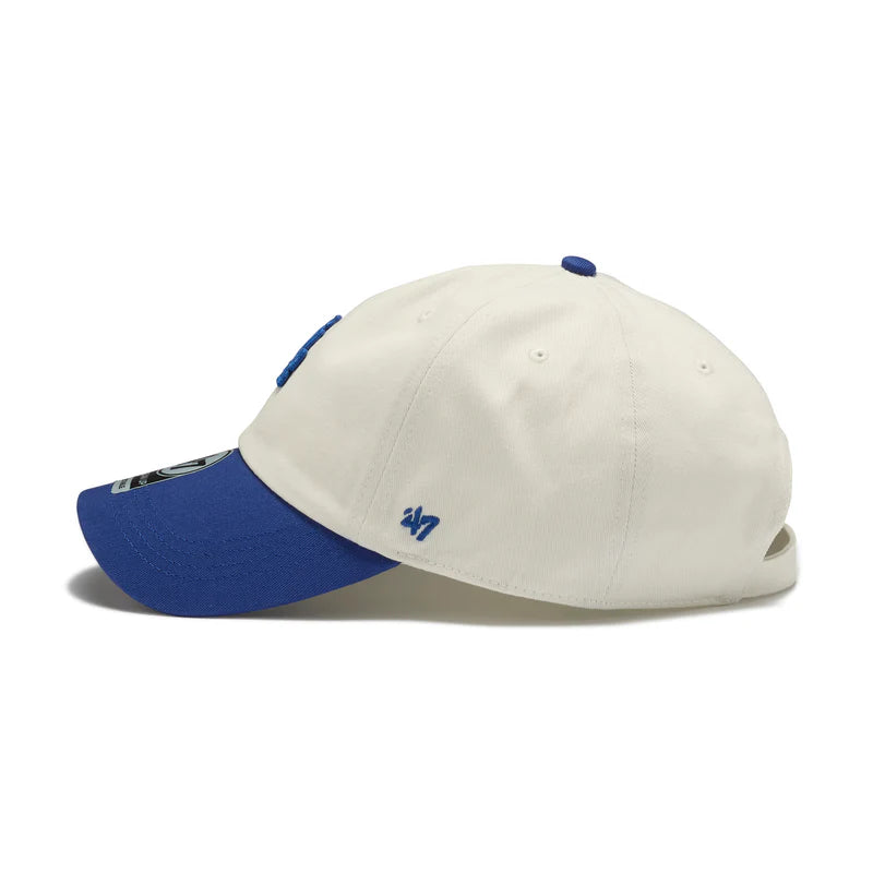 ’47 BRAND Los Angeles Dodgers - CLEAN UP WHITE/BLUE 【4920544 47A-CLP-B-CONTT12CNS-SS】