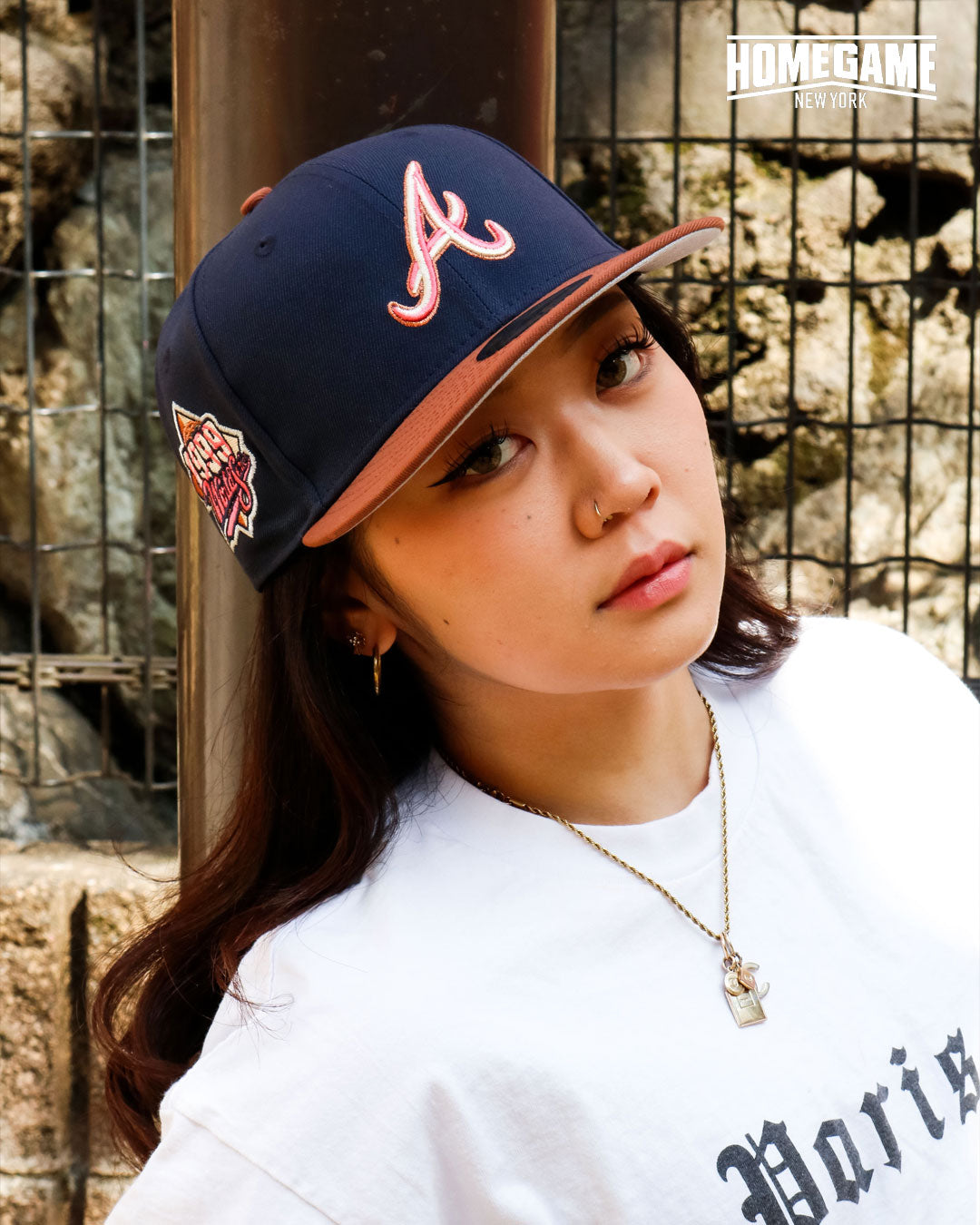 NEW ERA - Atlanta Braves 59Fifty 1999 World Series Night Shift Navy/Brown