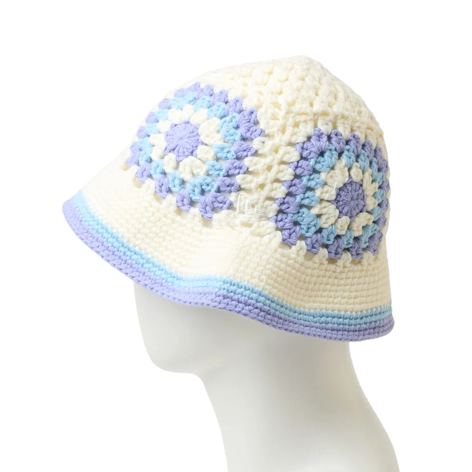 NEW ERA - CROCHET KNIT BUCKET EXPLORER "CHROME/LAVENDER/SLATE BLUE"【15136929】