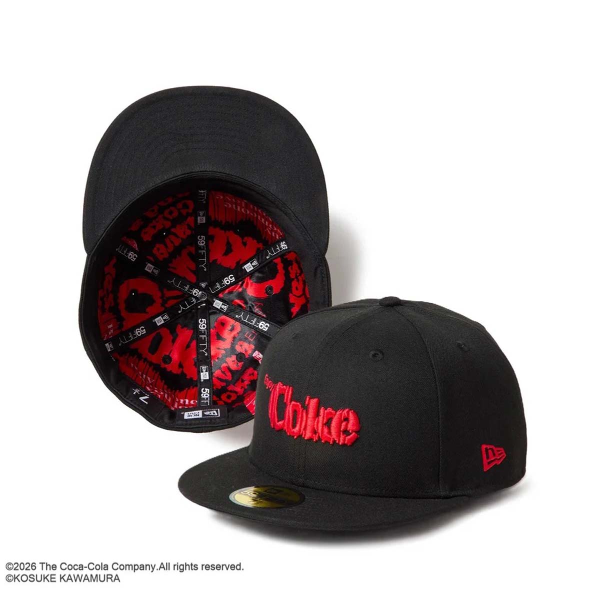 NEW ERA - Coca-Cola COLA BY KAWAMURA AO 59FIETY BLACK【15156555】