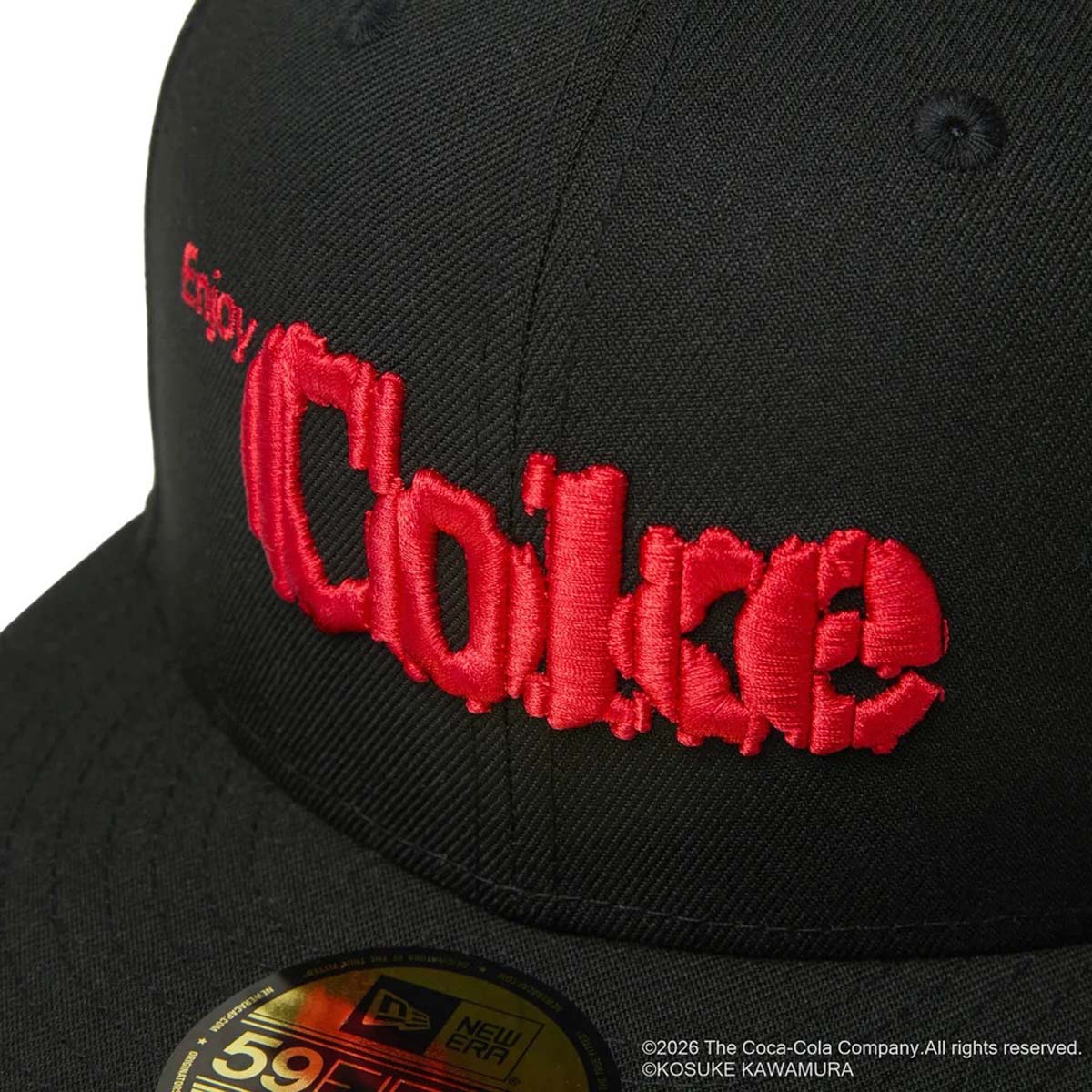 NEW ERA - Coca-Cola COLA BY KAWAMURA AO 59FIETY BLACK【15156555】