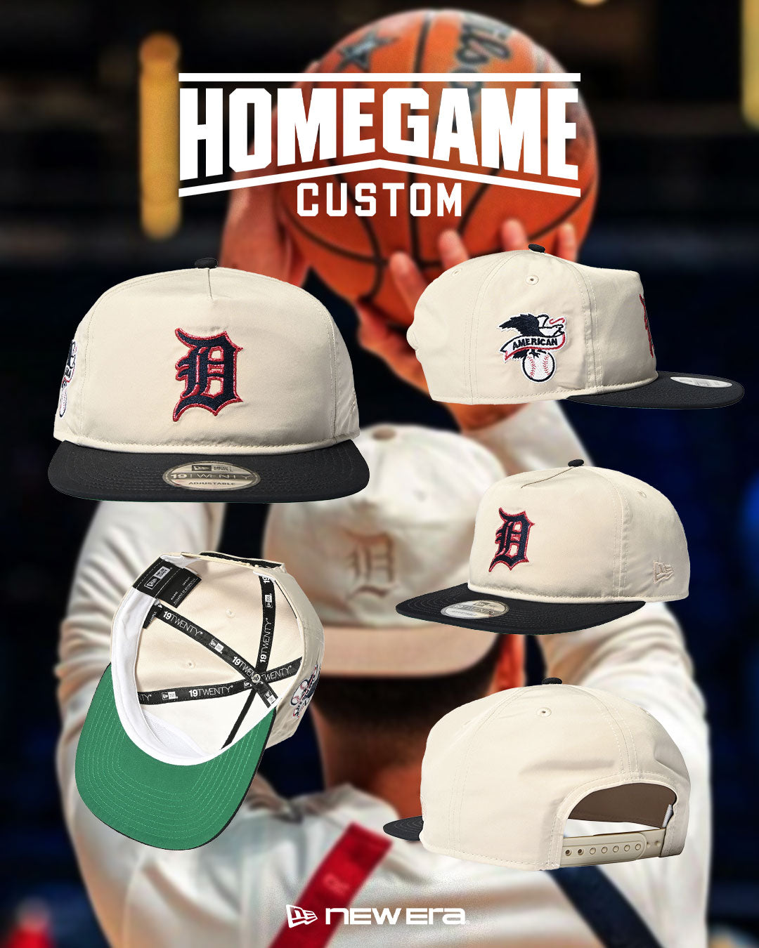 デトロイトタイガー NEW ERA - Detroit Tigers CO OL 19TWENTY STONE/NAVY【15162395