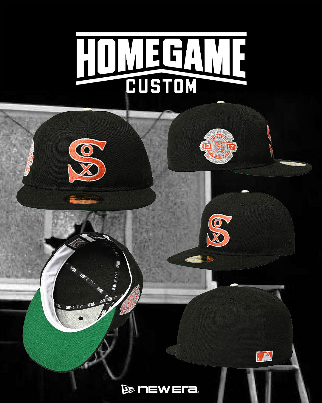NEW ERA - Chicago White Sox CO 1917 WS 59FIFTY SB BLACK【15169193】