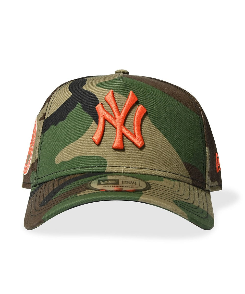 NEW ERA - NEW YORK YANKEES CO 1962 WS 9FORTY A-FRAME WOODLAND CAMO/ORANGE 【15196183】