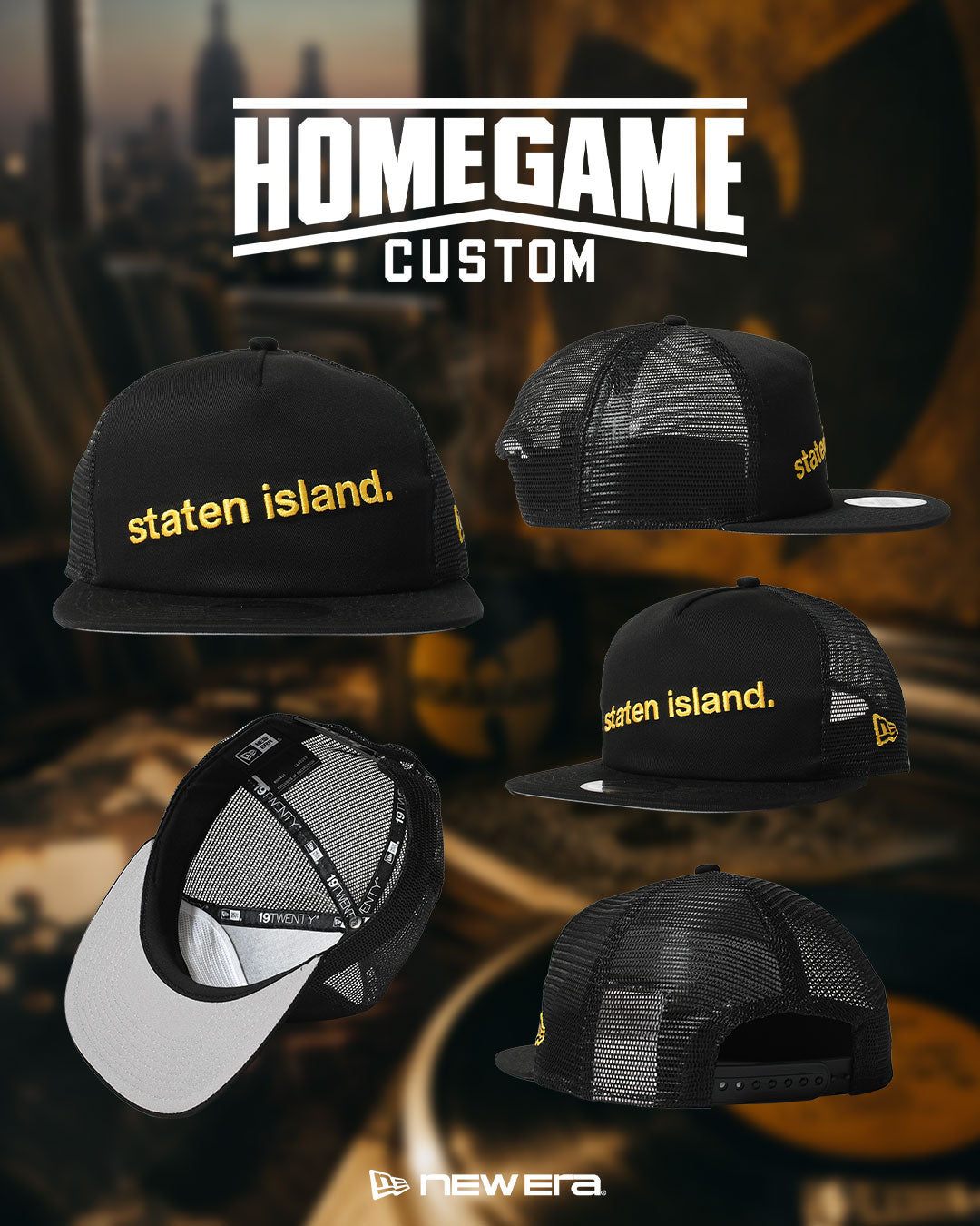 NEW ERA - STATEN ISLAND CO 19TWENTY Mesh BLACK【15220723】
