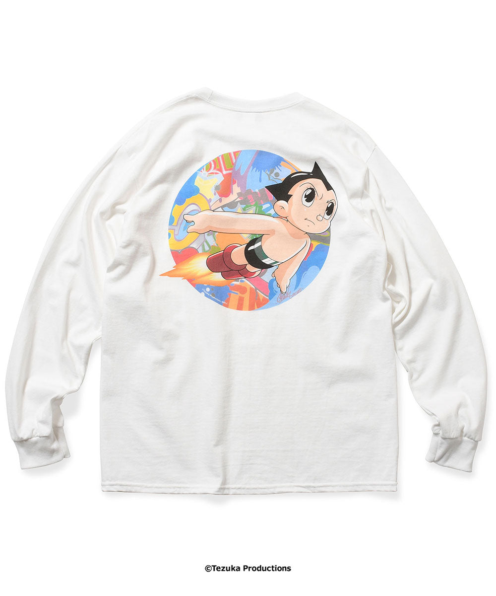 鉄腕アトム x CrashOne x HOMEGAME - GRAFFITI FLIGHT LS TEE