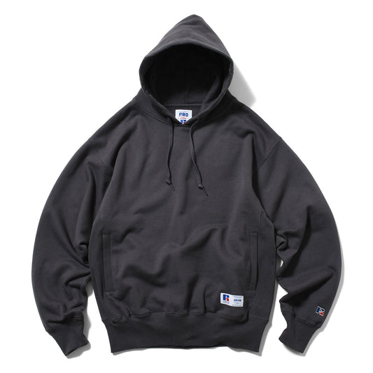 RUSSELL ATHLETIC | HOMEGAME - PRO COTTON LOOPBACK TERRY SWEAT HOODIE BLACK 【26FW-HG-001】