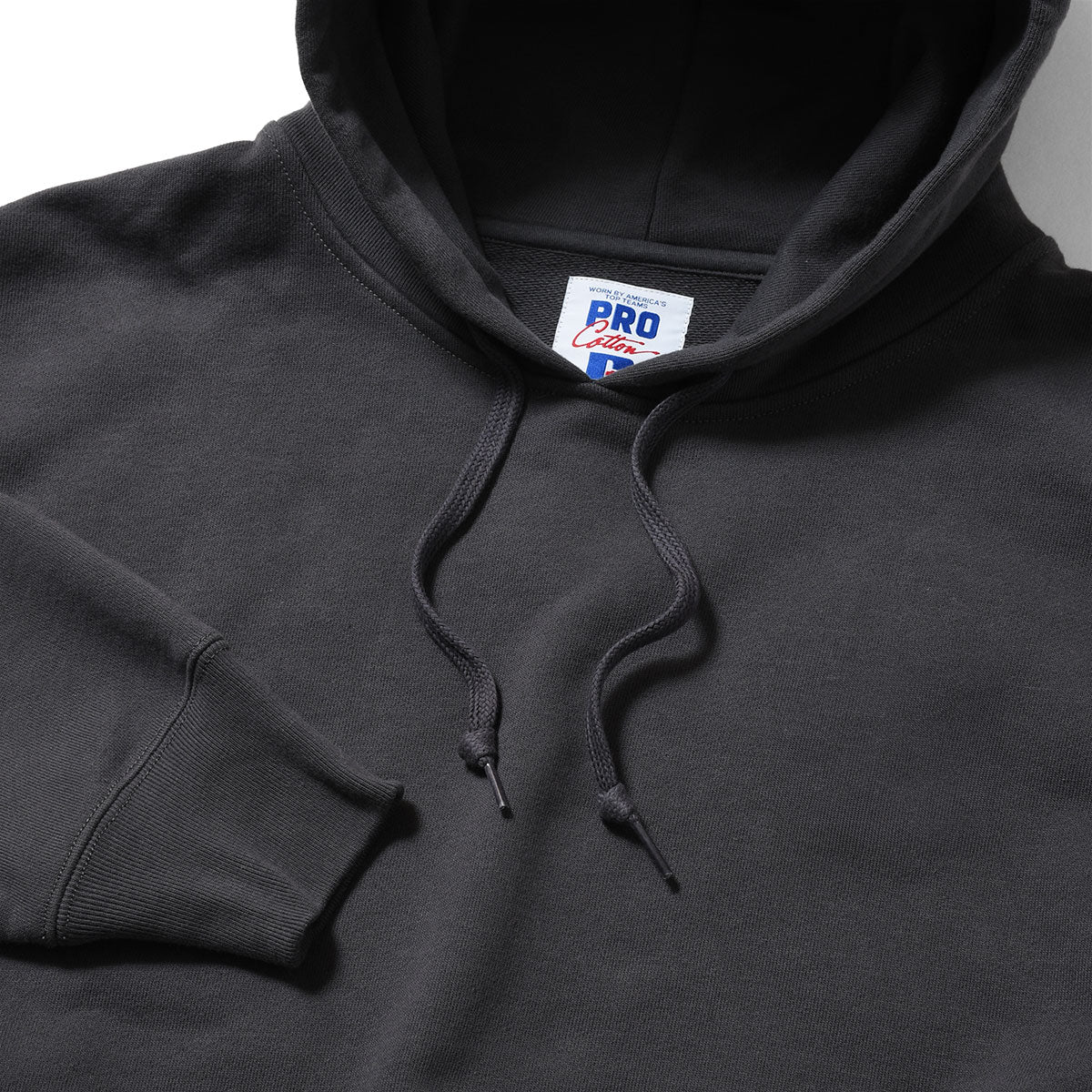 RUSSELL ATHLETIC | HOMEGAME - PRO COTTON LOOPBACK TERRY SWEAT HOODIE BLACK 【26FW-HG-001】