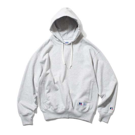 RUSSELL ATHLETIC | HOMEGAME - PRO COTTON LOOPBACK TERRY SWEAT HOODIE ASH【26FW-HG-001】