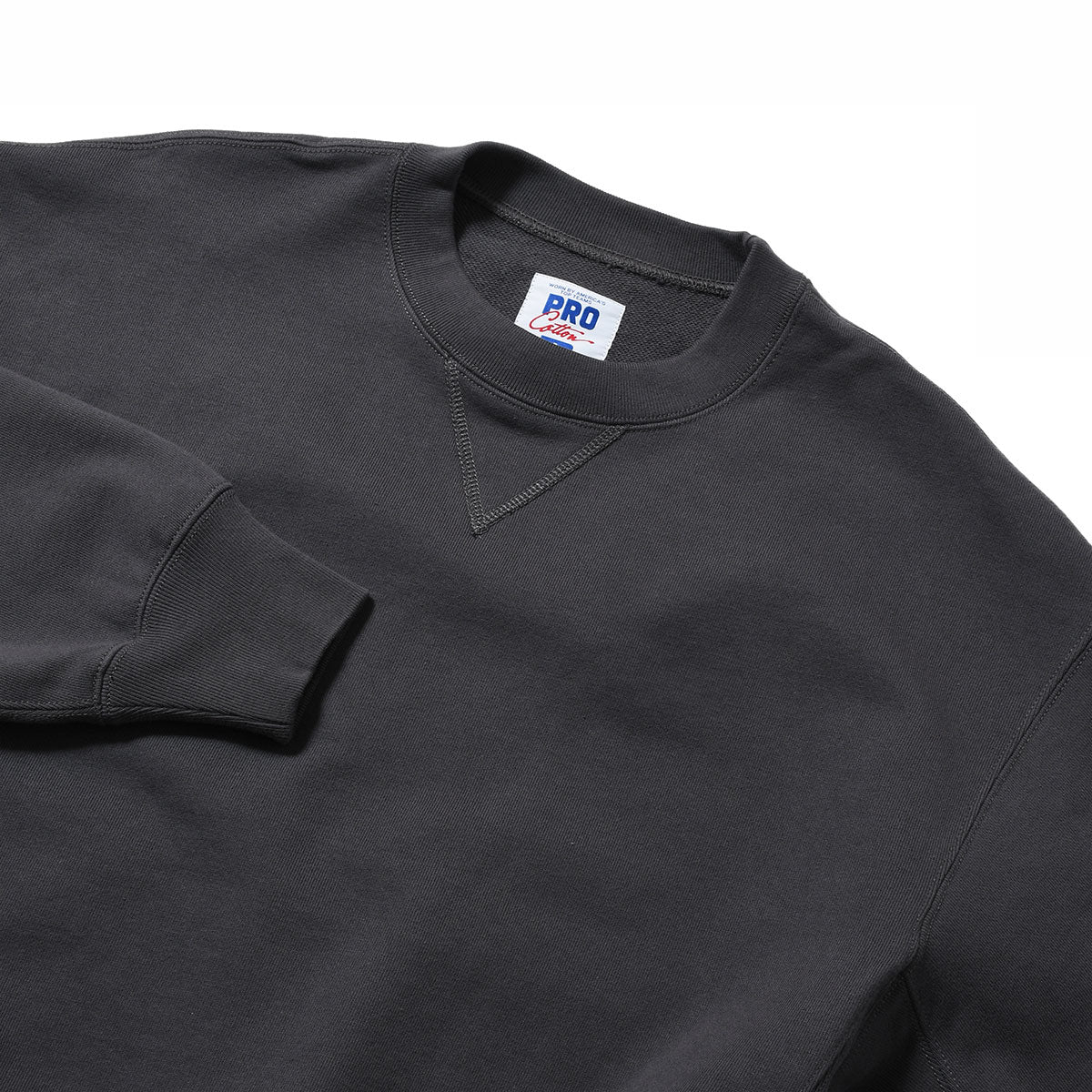 RUSSELL ATHLETIC | HOMEGAME - PRO COTTON LOOPBACK TERRY SWEAT CREWNECK BLACK【26FW-HG-002】