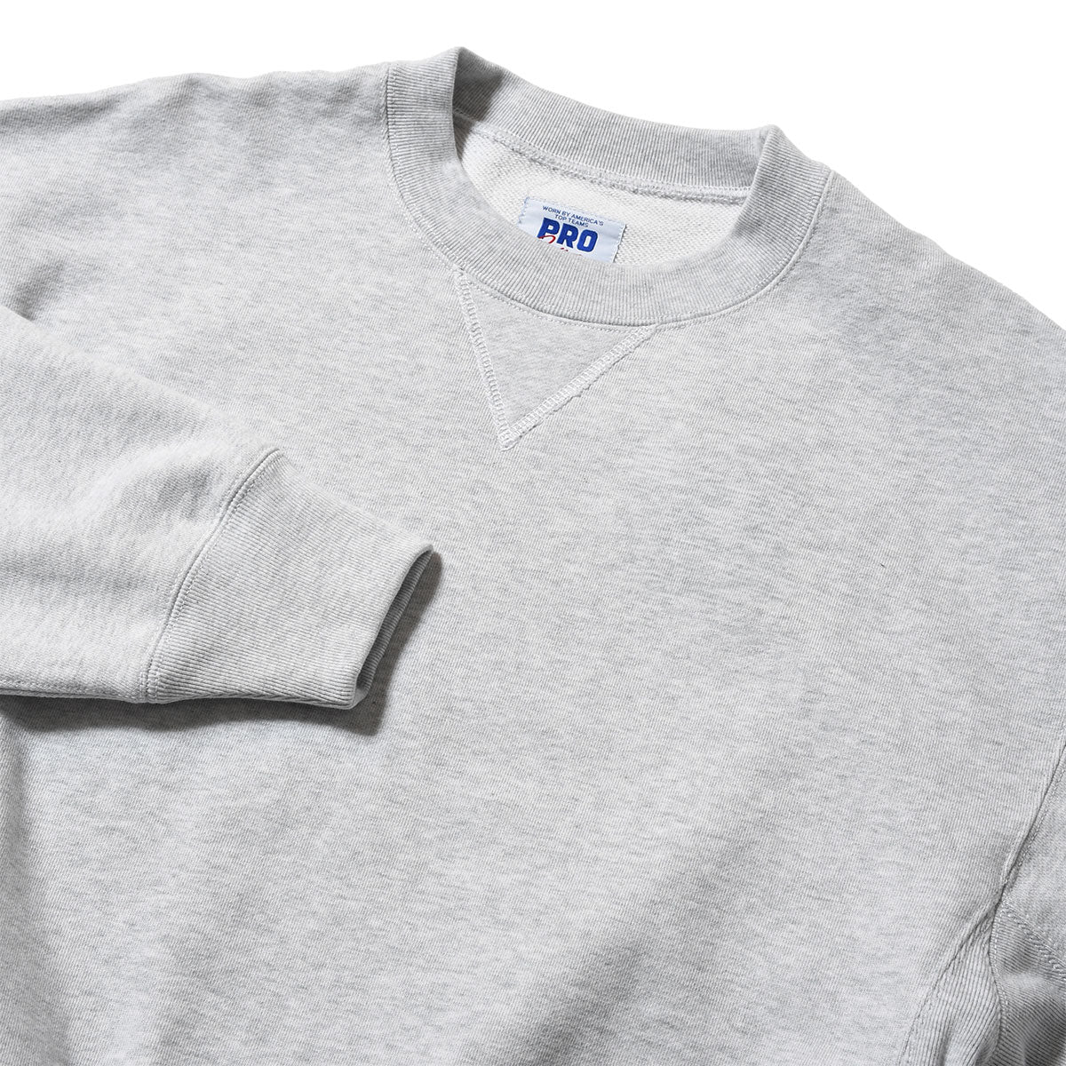 RUSSELL ATHLETIC | HOMEGAME - PRO COTTON LOOPBACK TERRY SWEAT CREWNECK ASH【26FW-HG-002】