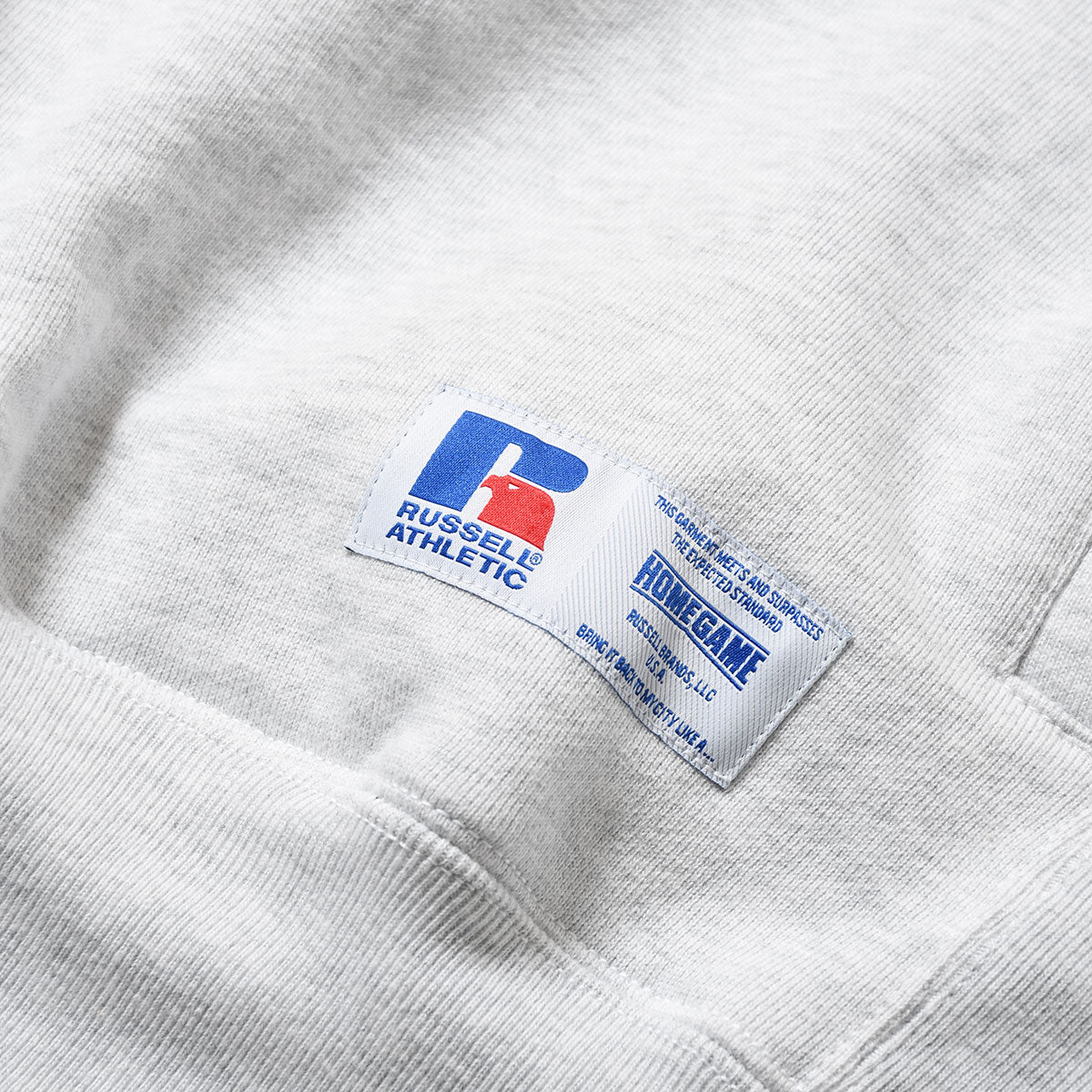 RUSSELL ATHLETIC | HOMEGAME - PRO COTTON LOOPBACK TERRY SWEAT CREWNECK ASH【26FW-HG-002】