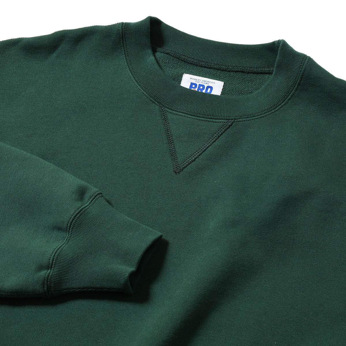 RUSSELL ATHLETIC | HOMEGAME - PRO COTTON LOOPBACK TERRY SWEAT CREWNECK GREEN【26FW-HG-002】