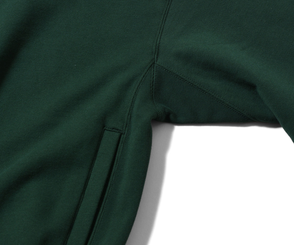 RUSSELL ATHLETIC | HOMEGAME - PRO COTTON LOOPBACK TERRY SWEAT CREWNECK GREEN【26FW-HG-002】
