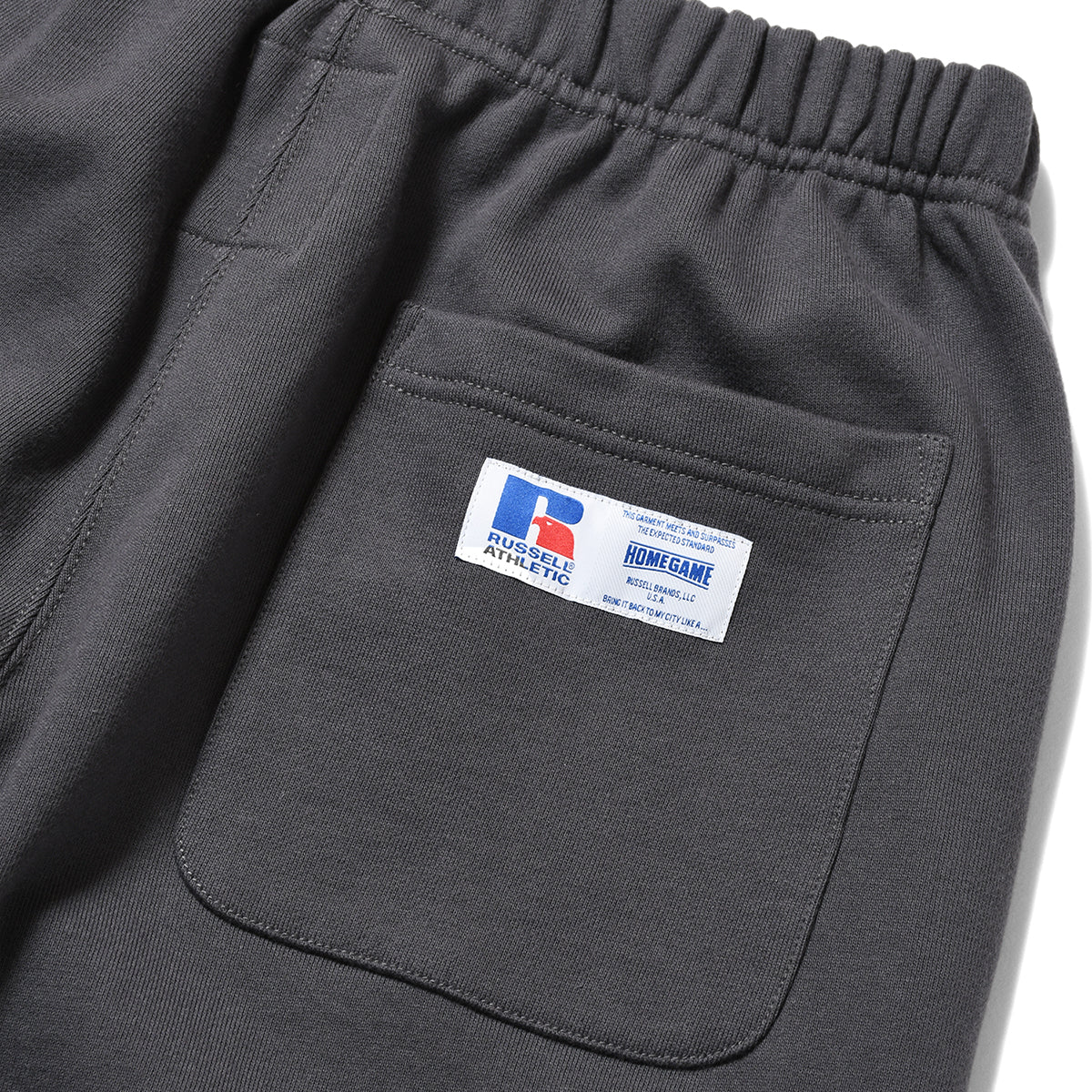 RUSSELL ATHLETIC | HOMEGAME - PRO COTTON SHELTE CH WARM SWEAT PANTS BLACK【26FW-HG-003】