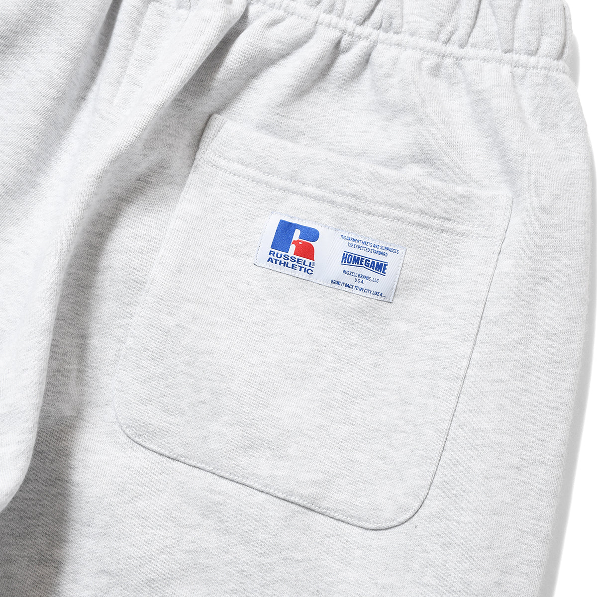 RUSSELL ATHLETIC | HOMEGAME - PRO COTTON SHELTE CH WARM SWEAT PANTS ASH【26FW-HG-003】