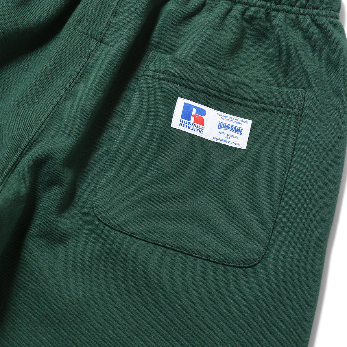 RUSSELL ATHLETIC | HOMEGAME - PRO COTTON SHELTE CH WARM SWEAT PANTS GREEN【26FW-HG-003】