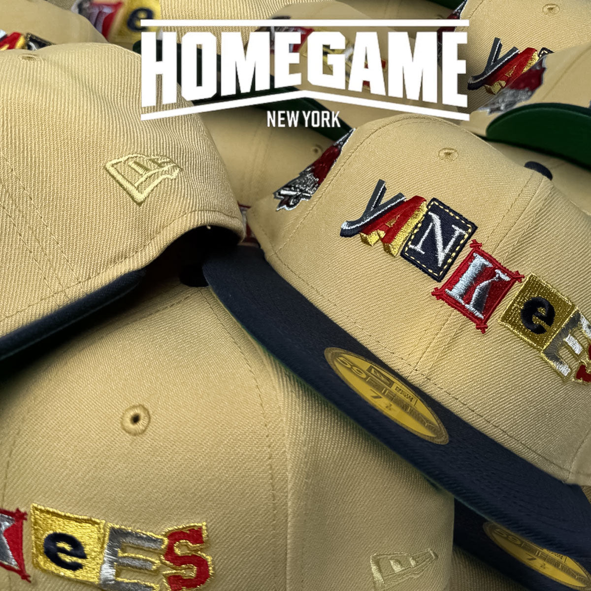 NEW ERA NEW YORK YANKEES - 59FIFTY CO 1999WS VEGAS GOLD/NS NAVY 【70862502】