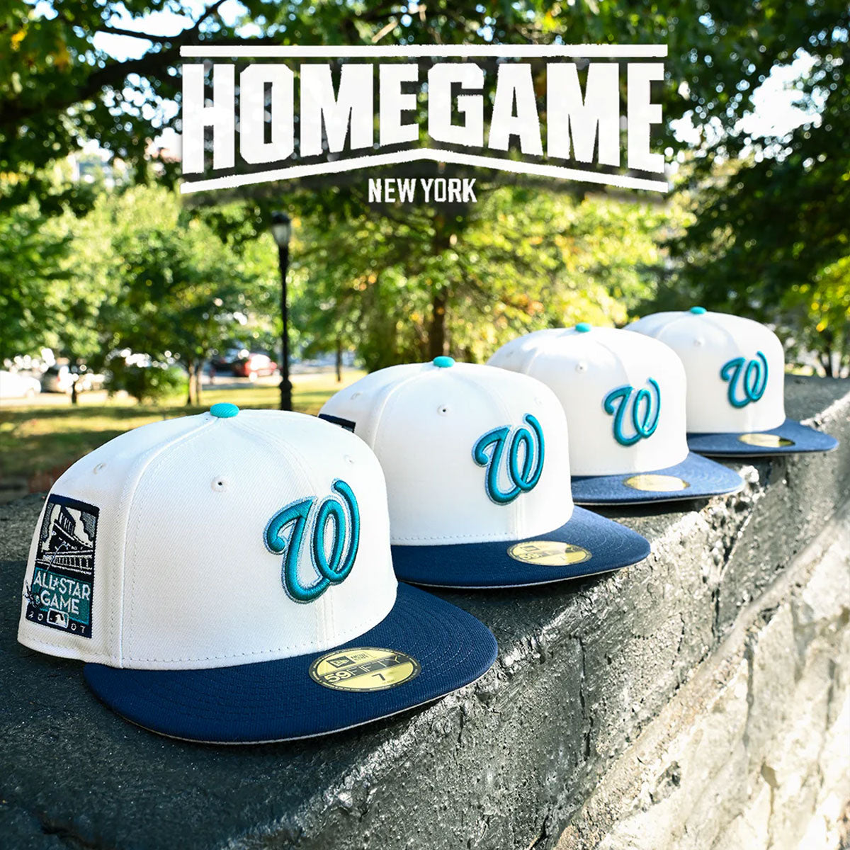 NEW ERA Washington Nationals - 59Fifty 2007 All Star Game Chrome/Oceanside Blue