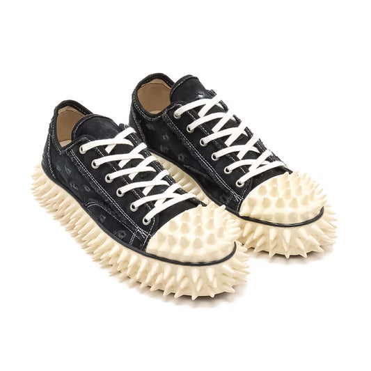 doublet - SPIKY CANVAS SNEAKER BLACK 【25SS60FT67】