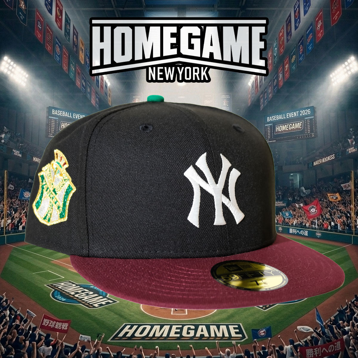 NEW ERA - New York Yankees 1961 World Series 59Fifty Black/Burgundy