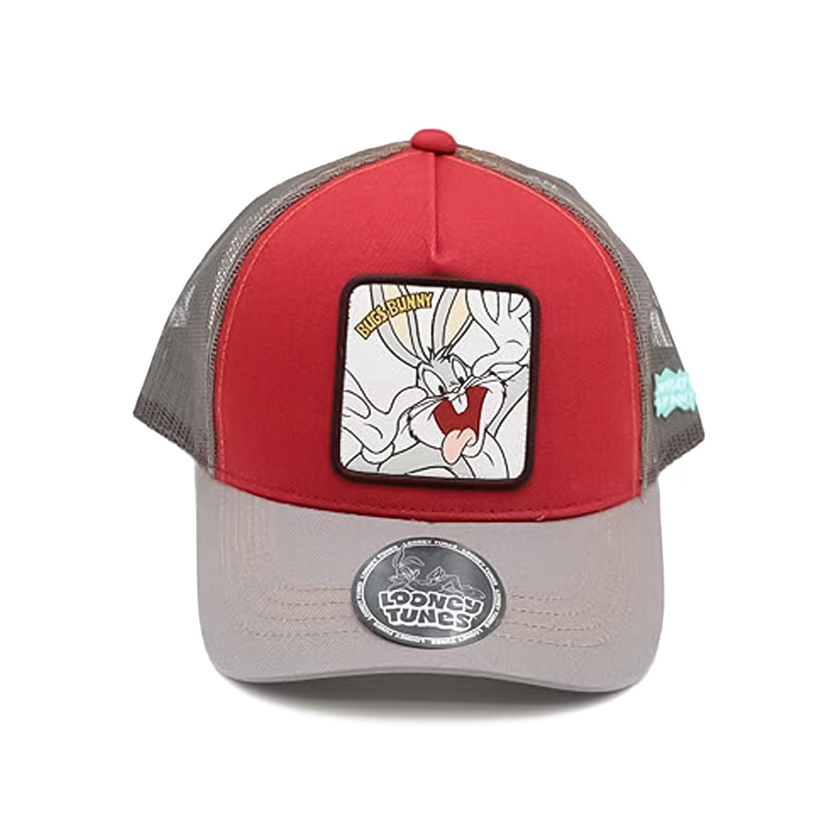 LOONEY TUNES BUNNY WAPPEN TRUCKER CAP RED/GRAY 【WNLT-MCP01