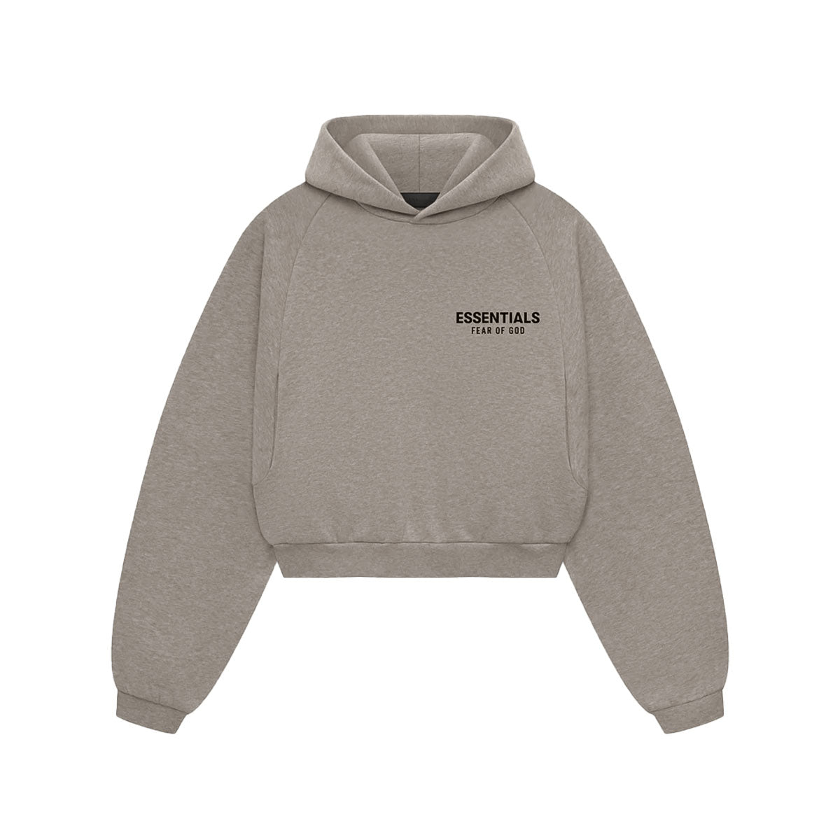 Fear of God ESSENTIALS - FLEECE CROPPED HOODIE HEATHER GRAY 【192HO247419FW】