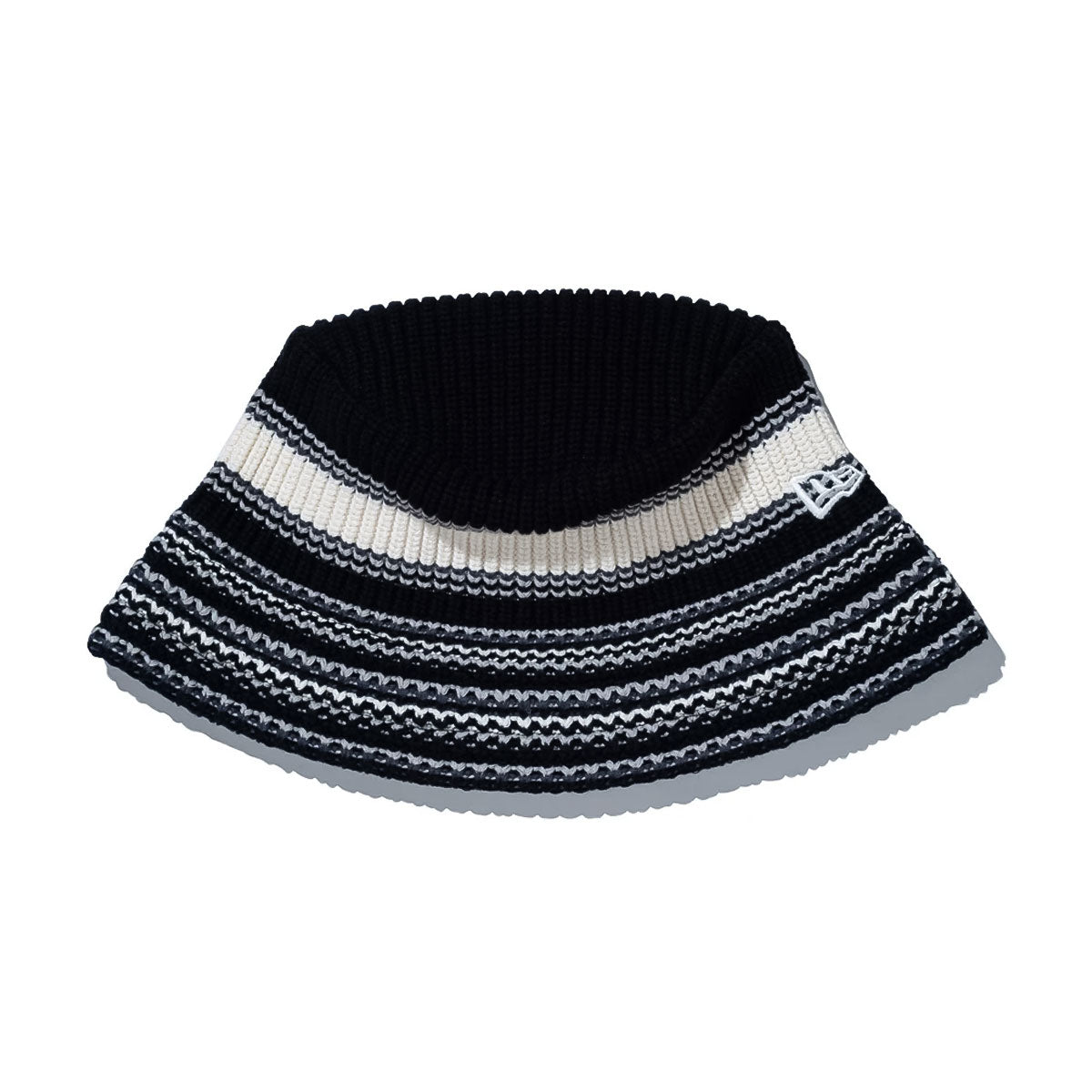 NEW ERA - KNIT BUCKET MULTI BORDER BLACK 【14518195】