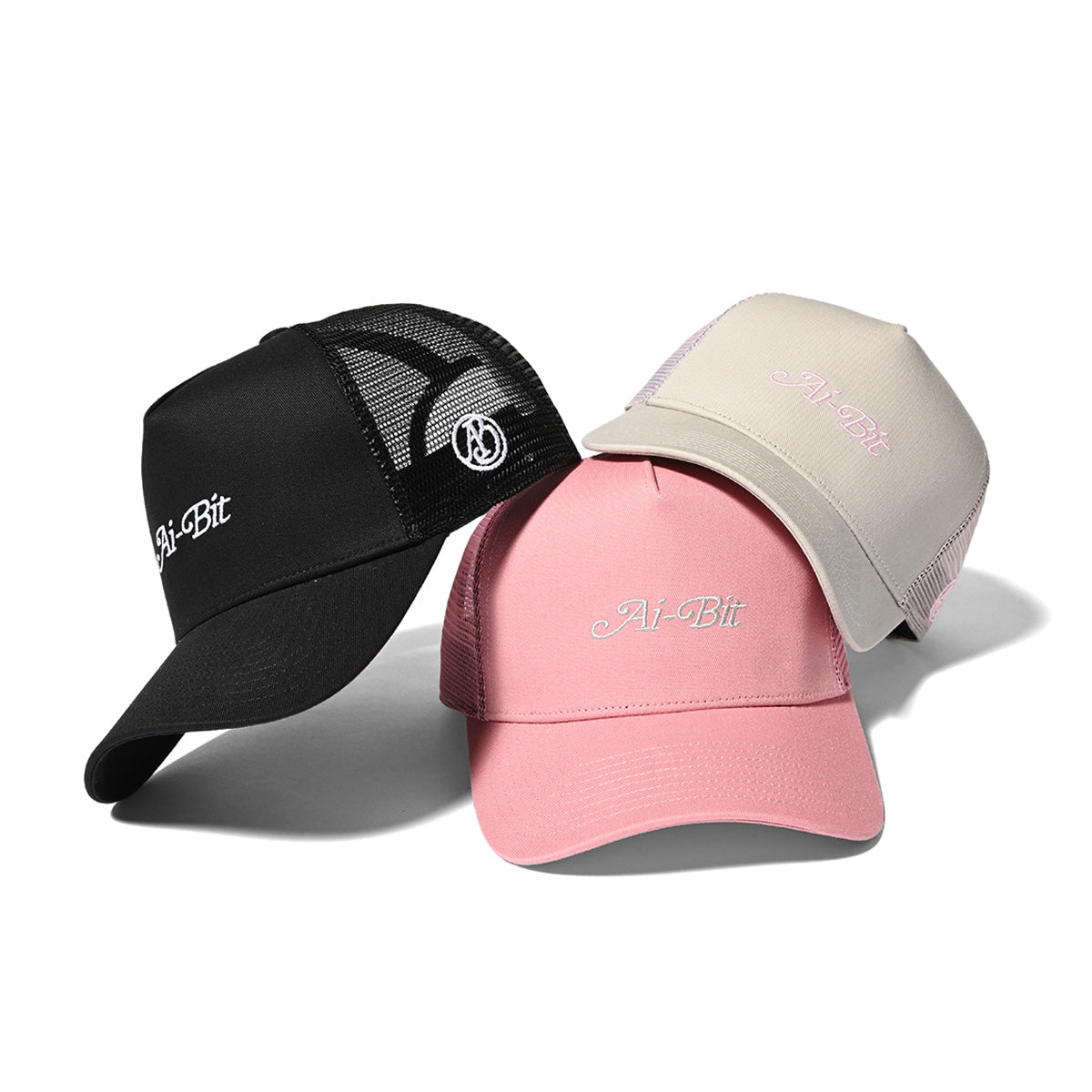 Ai-Bit - SCRIPT LOGO MESH CAP【AI-MCP01】
