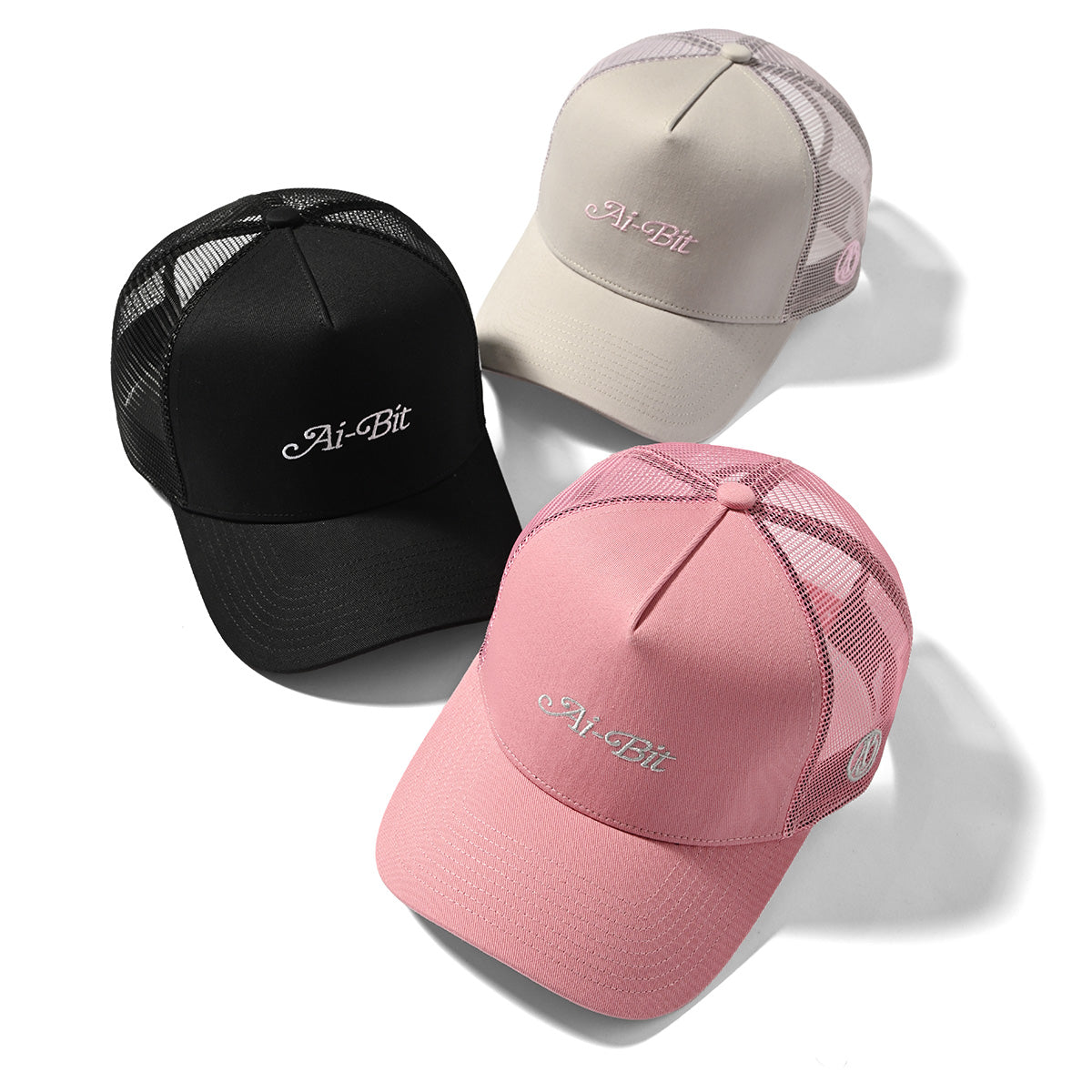 Ai-Bit - SCRIPT LOGO MESH CAP【AI-MCP01】