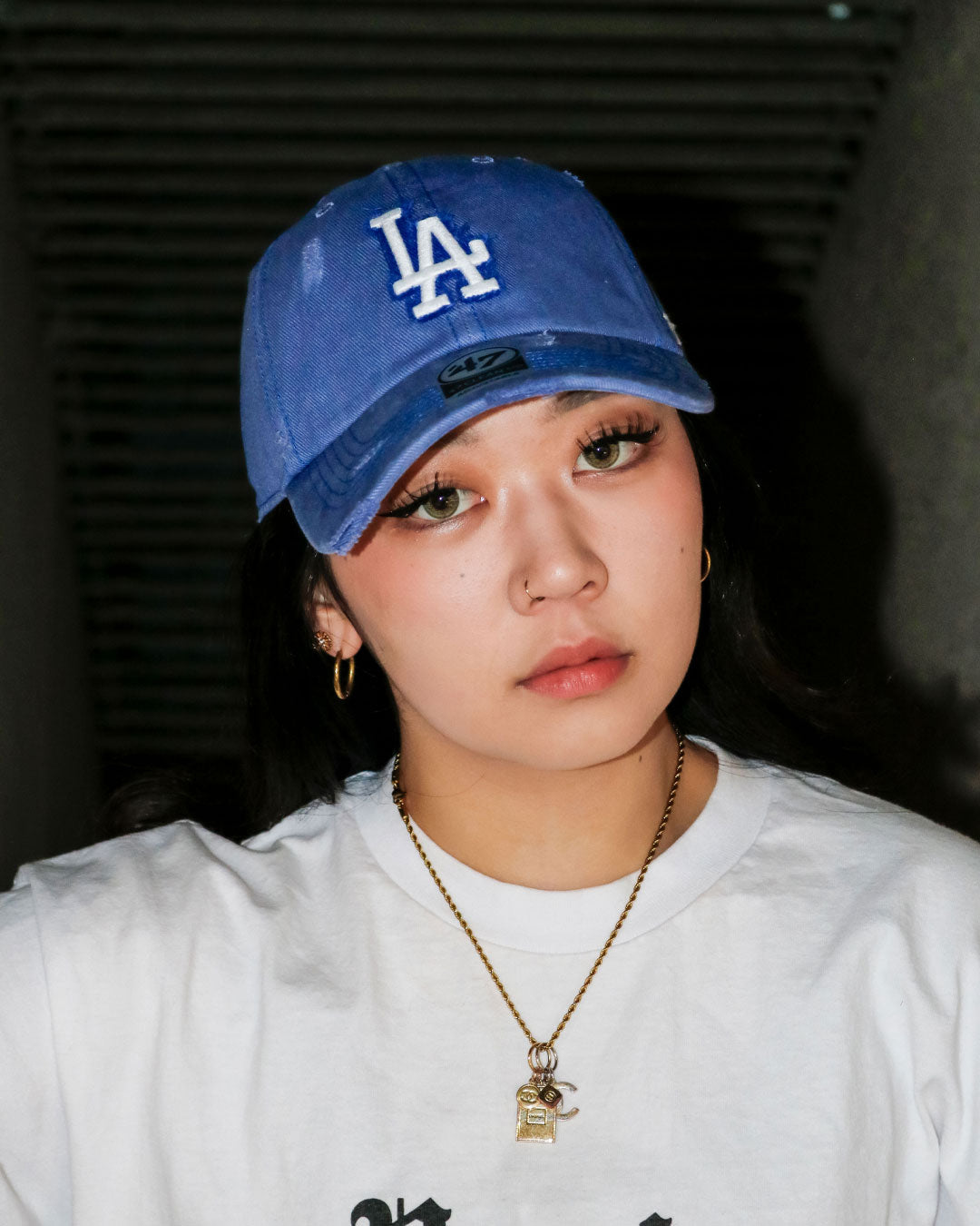 ’47 BRAND Los Angeles Dodgers - CLEAN UP WELL-WORN THRIFT BLUE【14920509 47A-CLP-B-WTHRD12HTS-T3】