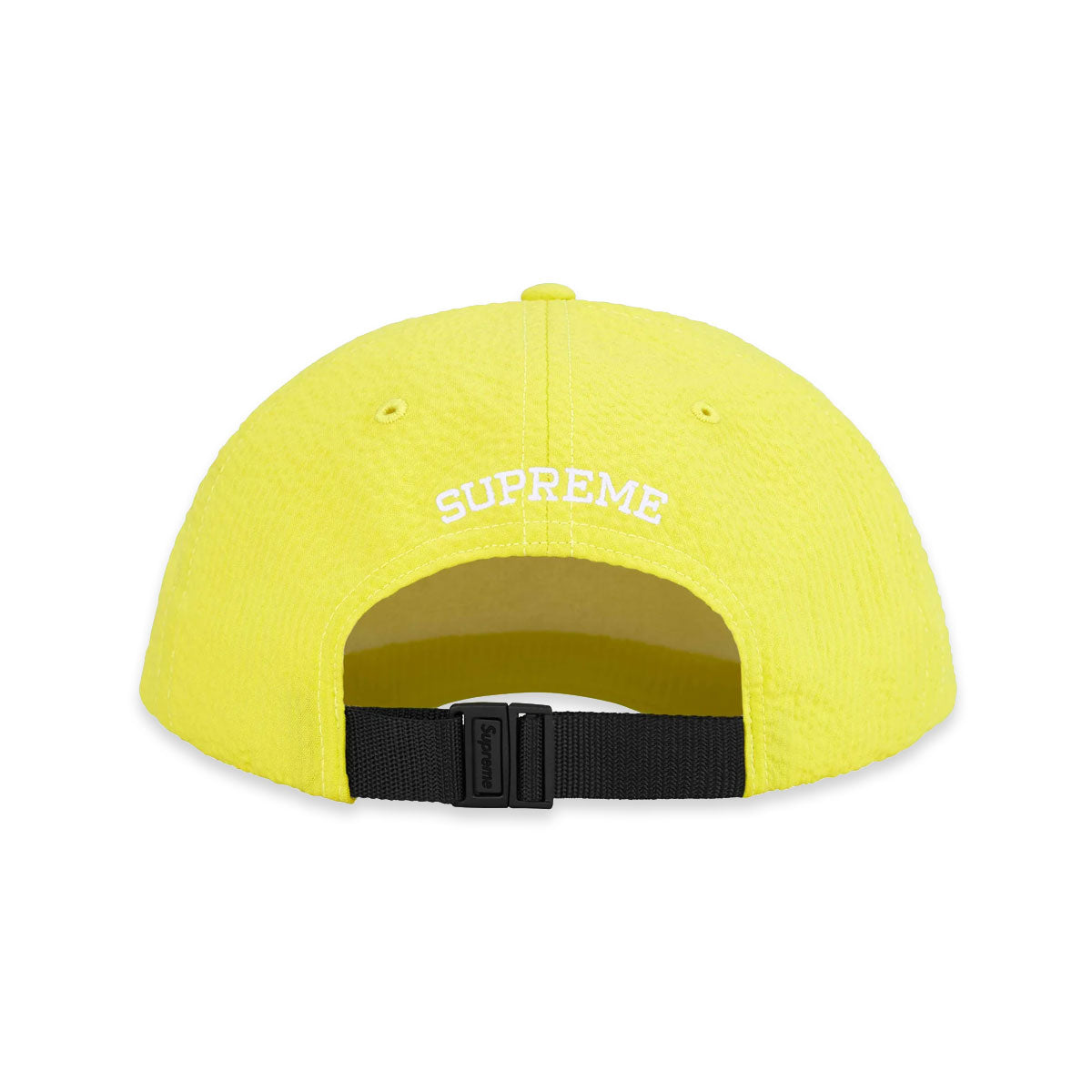 Supreme シュプリーム SEERSUCKER S LOGO 6 PANEL CAP YELLOW