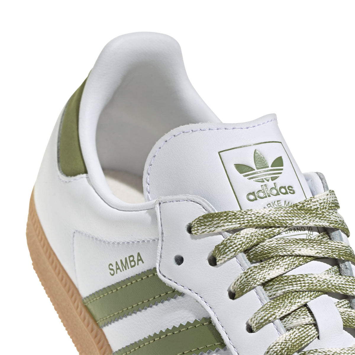 【予約商品】adidas - SAMBA OG WMNS Foot Wear White/Tech Olive/Gum 【JS1352】