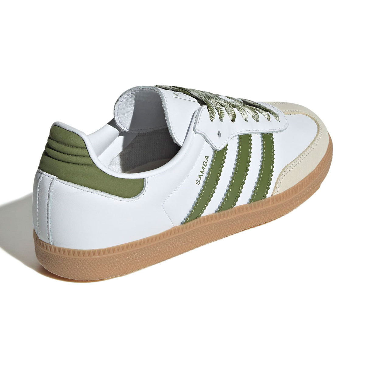 【予約商品】adidas - SAMBA OG WMNS Foot Wear White/Tech Olive/Gum 【JS1352】