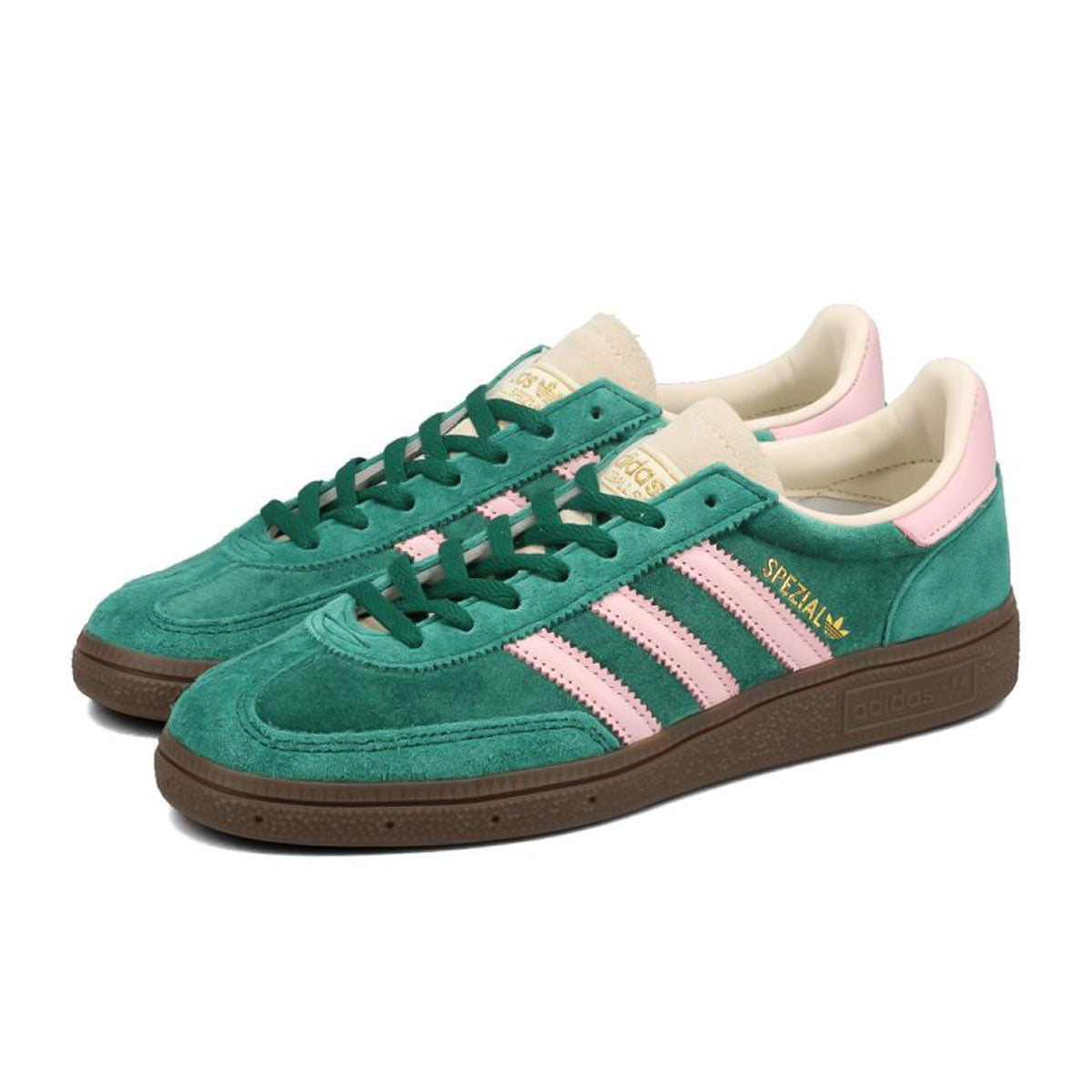 adidas HANDBALL SPEZIAL W "COLLEGE GREEN/CLEAR PINK/CREAM WHITE" アディダス ハンドボール スペツィアル ウィメンズ "カレッジグリーン/クリアピンク/クリームホワイト"　【JI2648】