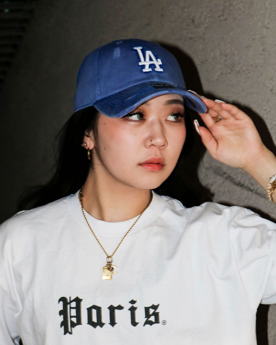 ’47 BRAND Los Angeles Dodgers - CLEAN UP WELL-WORN THRIFT BLUE【14920509 47A-CLP-B-WTHRD12HTS-T3】