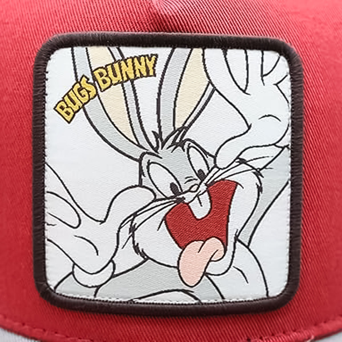 LOONEY TUNES BUNNY WAPPEN TRUCKER CAP RED/GRAY 【WNLT-MCP01