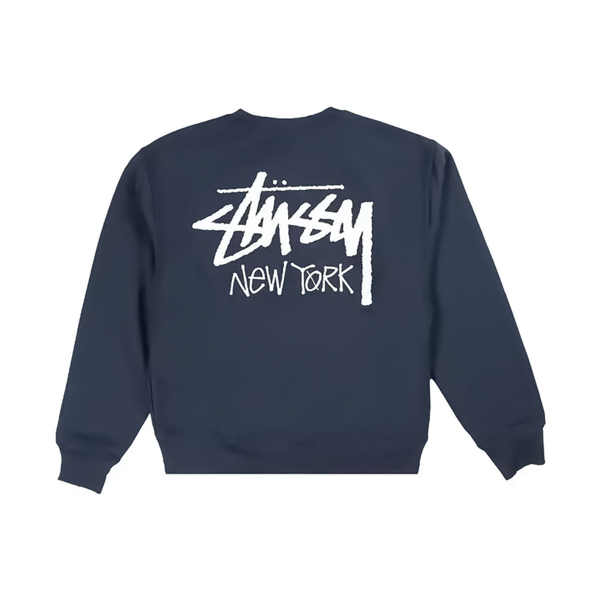 STUSSY - NEW YORK SHOP LIMITED CREW SWEAT NAVY