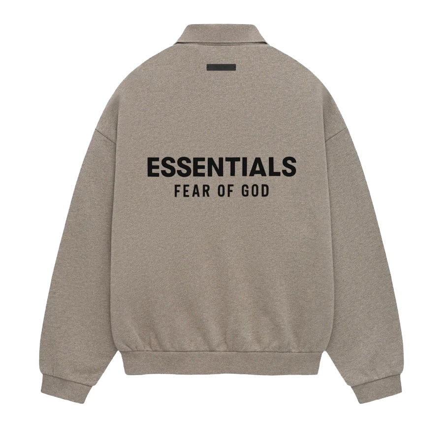 Fear of God ESSENTIALS  FLEECE POLO HEATHER H GRAY 【192HO244399F】