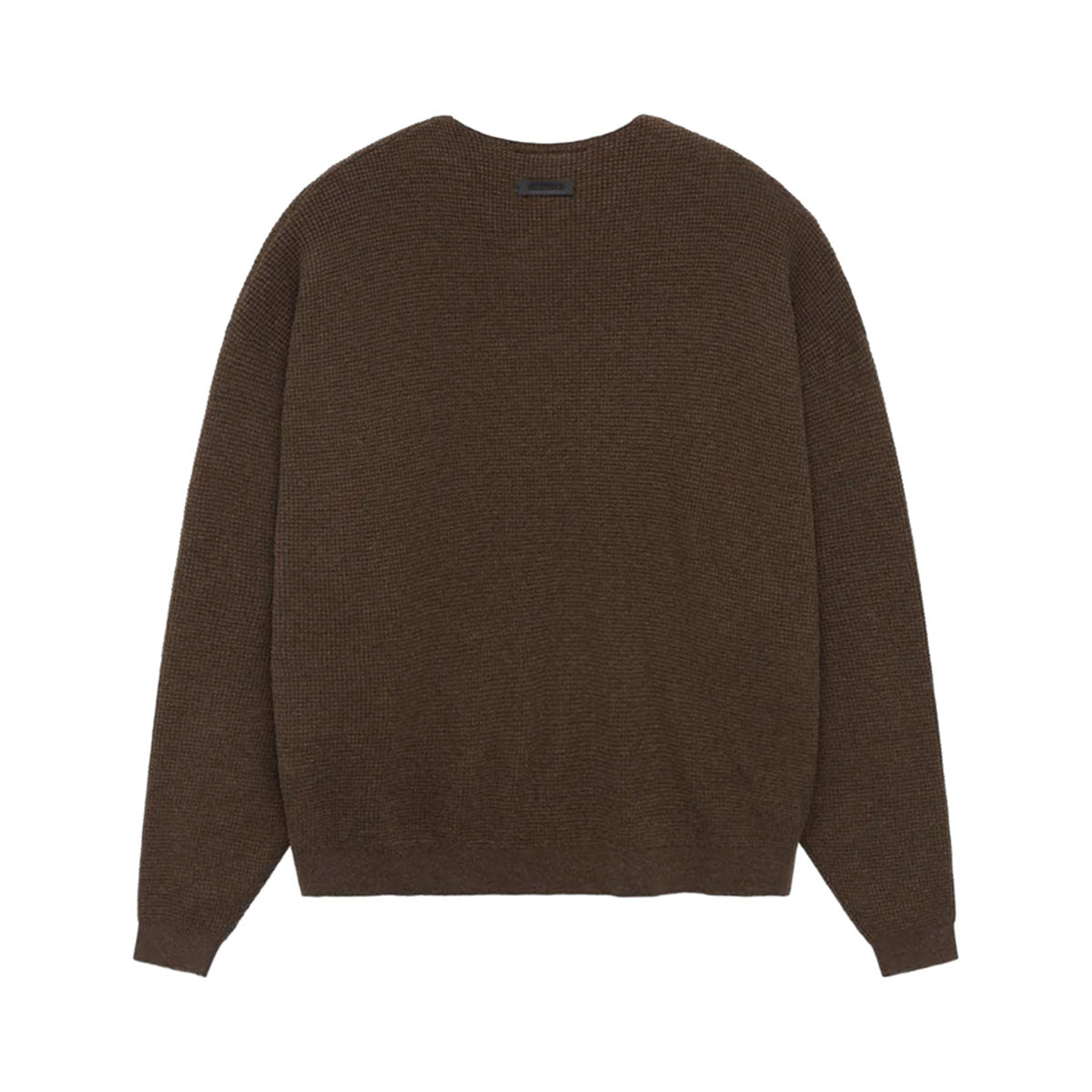 Fear of God ESSENTIALS - WAFFLE CREWNECK SWEATER BROWN 【192HO246135F】