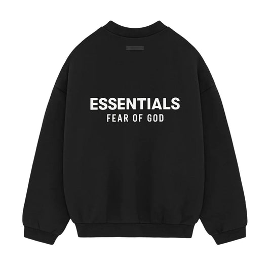 Fear of God ESSENTIALS - FLEECE CREWNECK BLACK 【192HO246260F】