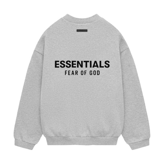 Fear of God ESSENTIALS - FLEECE CREWNECK LIGHT H GRAY 【192HO246268F】