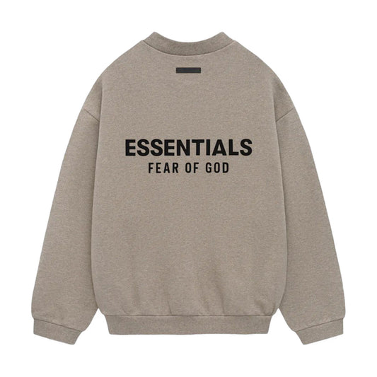 Fear of God ESSENTIALS - FLEECE CREWNECK HEATHER GRAY 【192HO246269F】